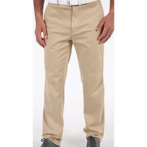 Dunning Golf Pants 36x32 Khaki – Moisture-Wick Stretch!